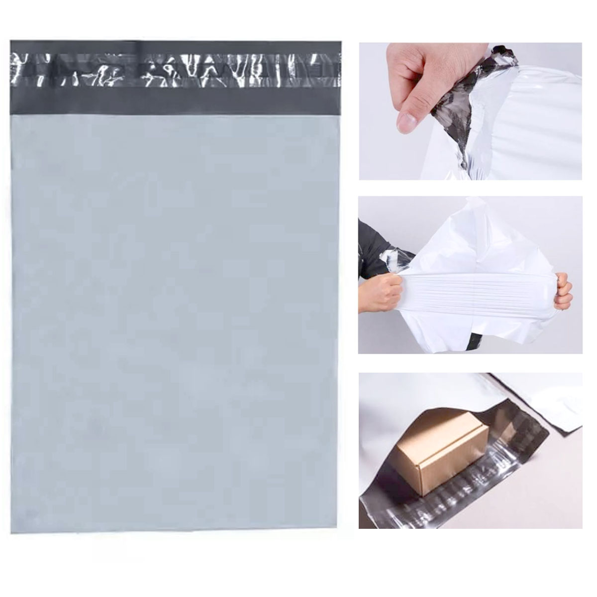 Pack 100 Bolsas Courier Sobre Envios Embalaje Autoadhesiva 30x42 11MIC