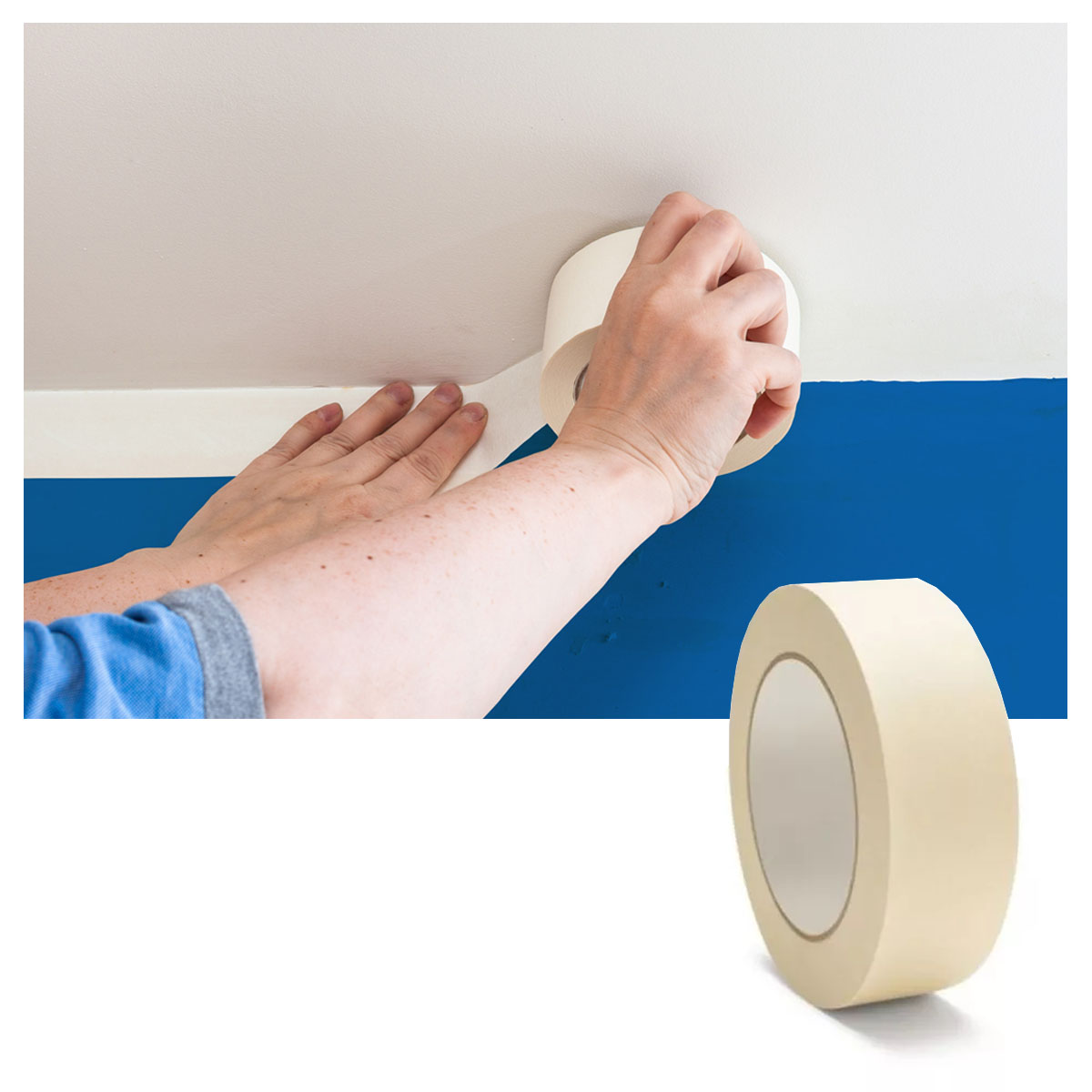 Cinta Masking Tape  48mm X40mts X150mic 1und