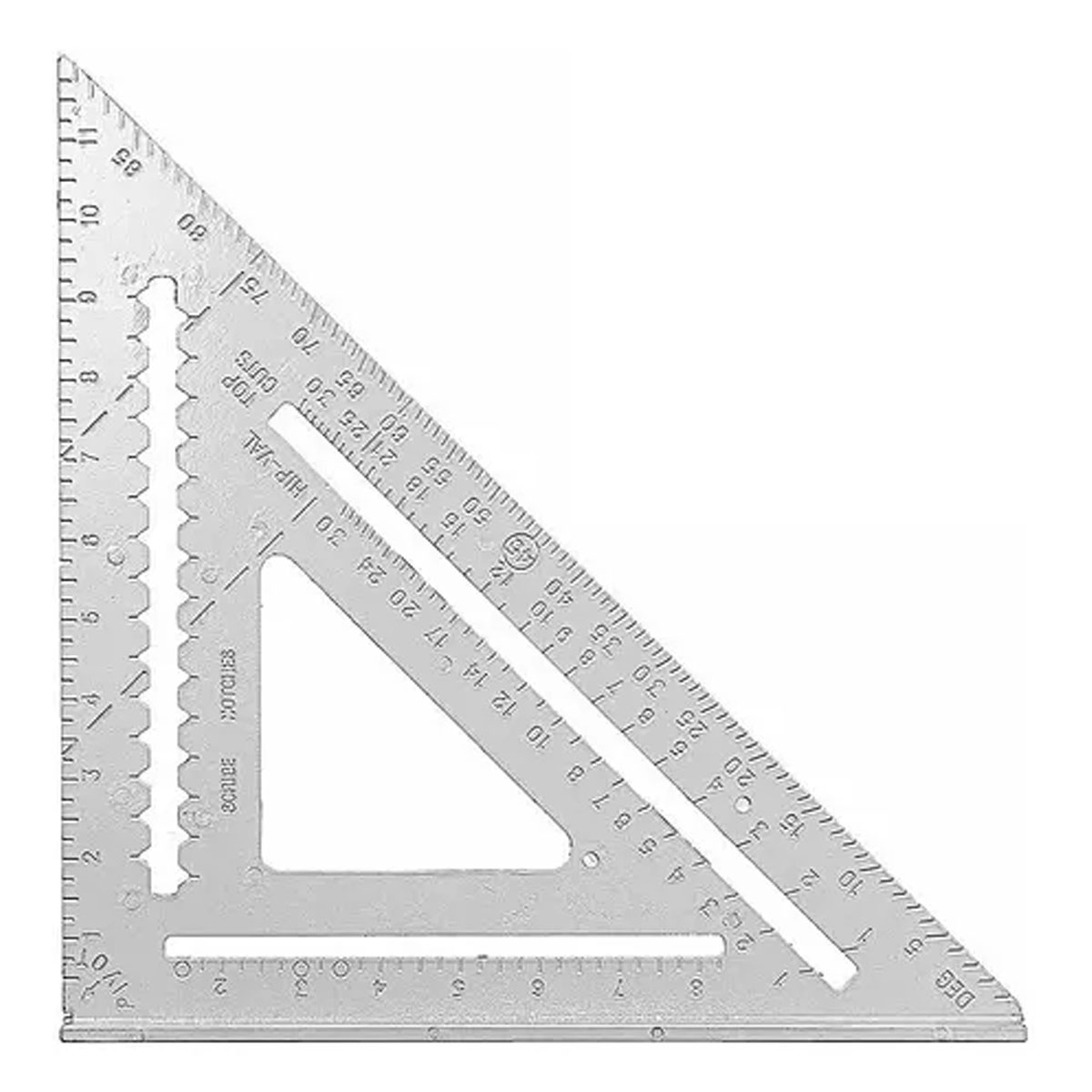 Escuadra Rápida 12 Pulgadas Triangular Carpintería de Aluminio Macizo