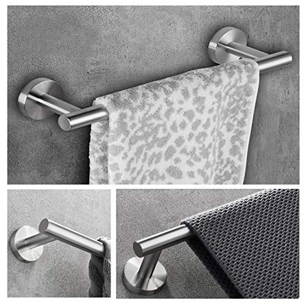 Set De 5 Accesorios De Baño Acero Inoxidable
